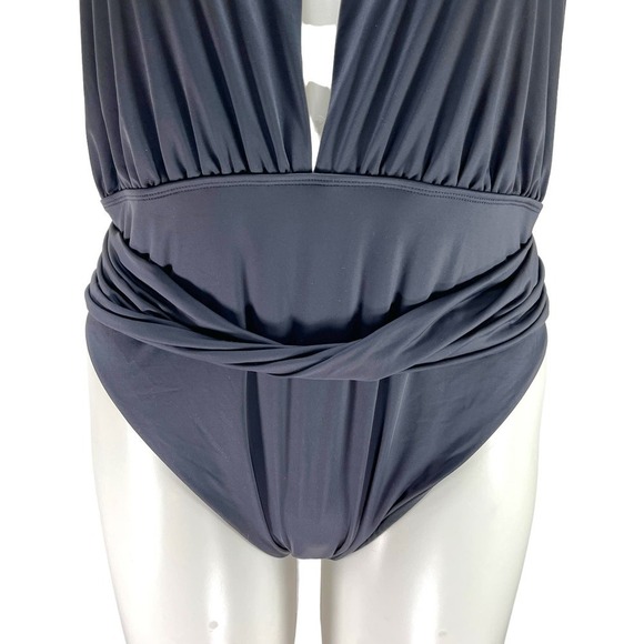 Good American NEW Waist Cincher One-piece Swimsuit In Matte Black Plus Size 3X - Picture 9 of 16